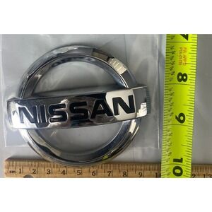 Nissan Chrome Oval Emblem